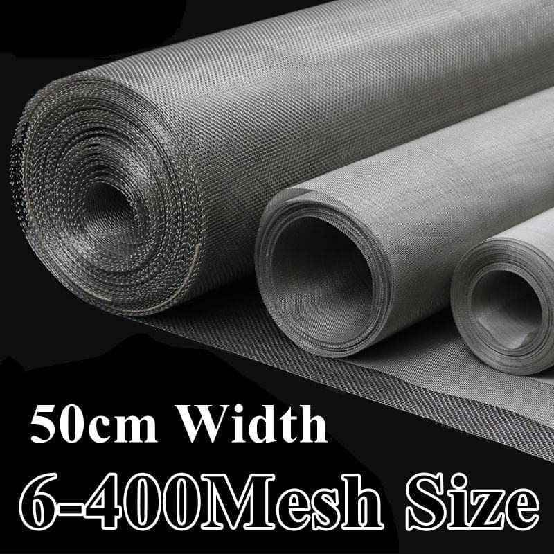 6-400 Mesh 304 Filtro de malha de aço inoxidável Rede de metal Frente Reparo Fixo Filtragem de malha Tela de malha de arame trançado Folha de