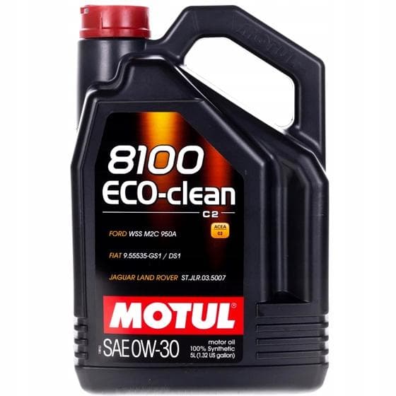 Motul 8100 Eco-Clean 0W30 Acea C2 Api Sn Olej Silnikowy 5L