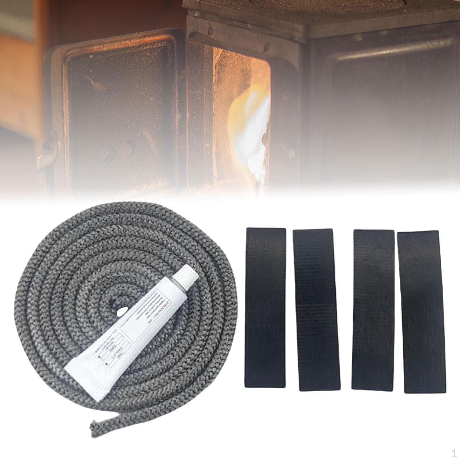Cordão de Vedação, Instalação Fácil, À Prova de Fogo, Vedação de Fibra de Vidro para ou Portas de Lareira