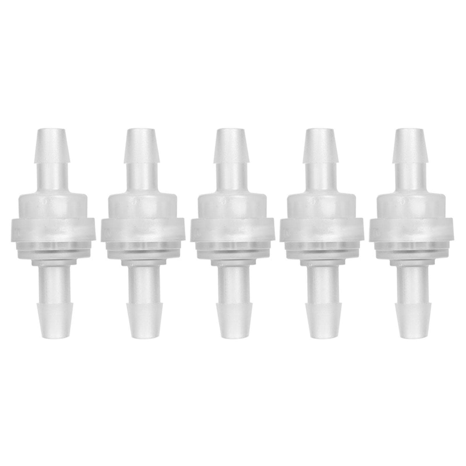5PCS Válvula de Retenção de Plástico Válvula Unidirecional Sem Retorno para Tratamento de Água(6mm )