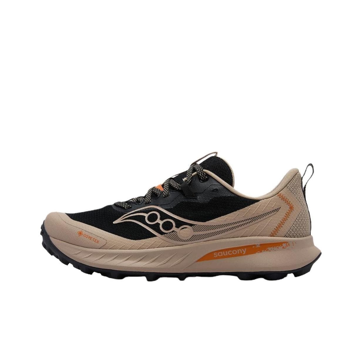Saucony Peregrine 15 GTX Versátil Confortável Impermeável Leve Tênis de Corrida Unissex Tênis de Corrida Preto Marrom S30992-550 cm