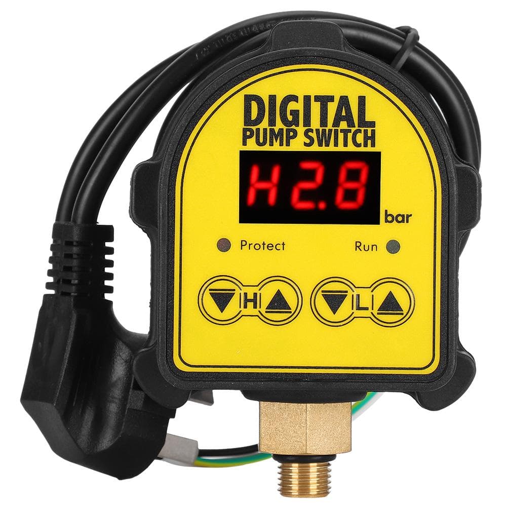 Interruptor Controlador Eletrônico de Pressão Digital Automático para Bomba de Água Booster de Chuveiro