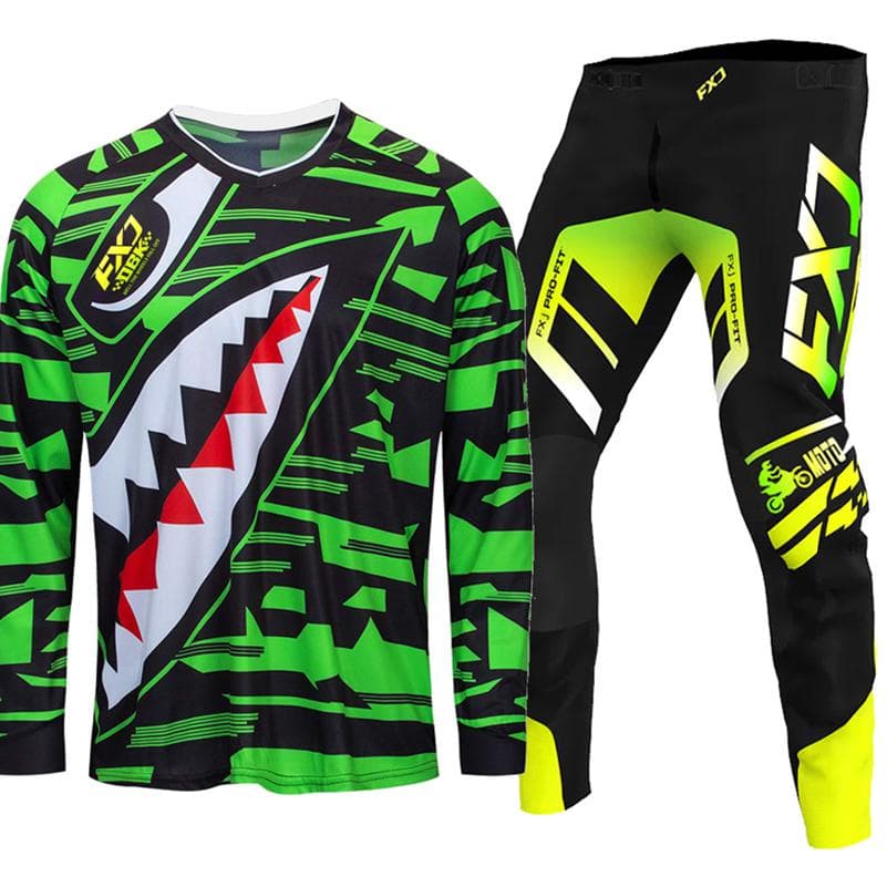 conjunto de equipamentos de motocross para crianças 4 5 6 7 8 9 10 11 12 13 anos Juventude criança Motocicleta menino menina Jersey Pant Kits