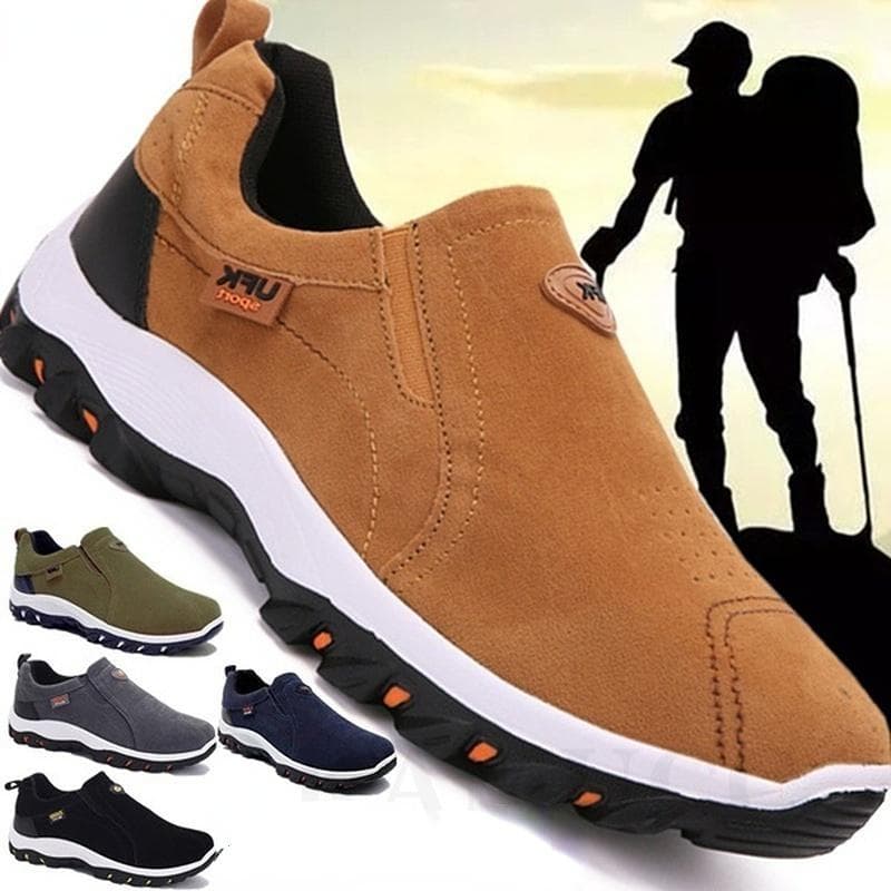 Sapatos casuais masculinos tênis de caminhada ao ar livre mocassins sapatos confortáveis ​​masculinos calçados leves plus size cm azul