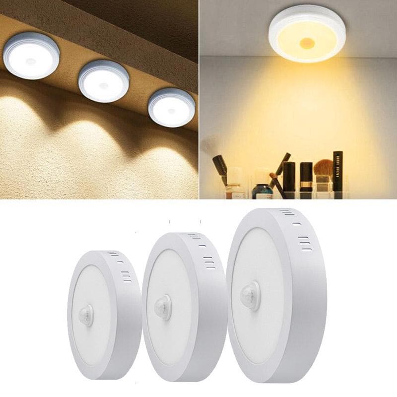 Lâmpada de painel led para baixo luz superfície montada moderna luzes de teto led 6w 12w 18w 85-265v cozinha banheiro sensor de movimento pir