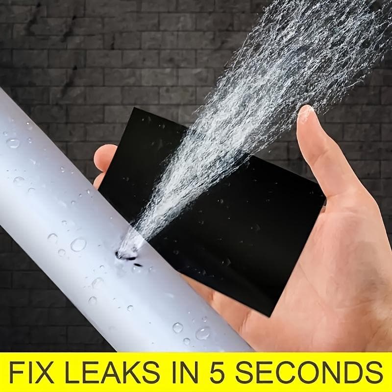 Fita Super Forte Impermeável Vedante Instantâneo de Furos para Reparo de Tubos - Adesivo Resistente às Condições Climáticas e de Longa