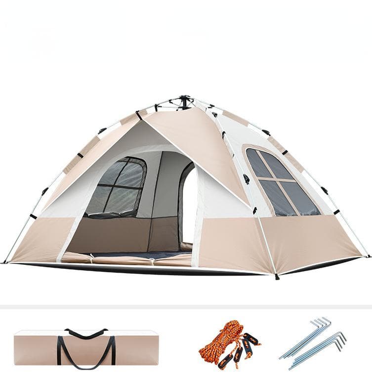 Barraca de acampamento ao ar livre ultraleve automática rápida 2-4 pessoas mosquiteiro um-toque à prova dpop up água pop up caminhadas dobrável