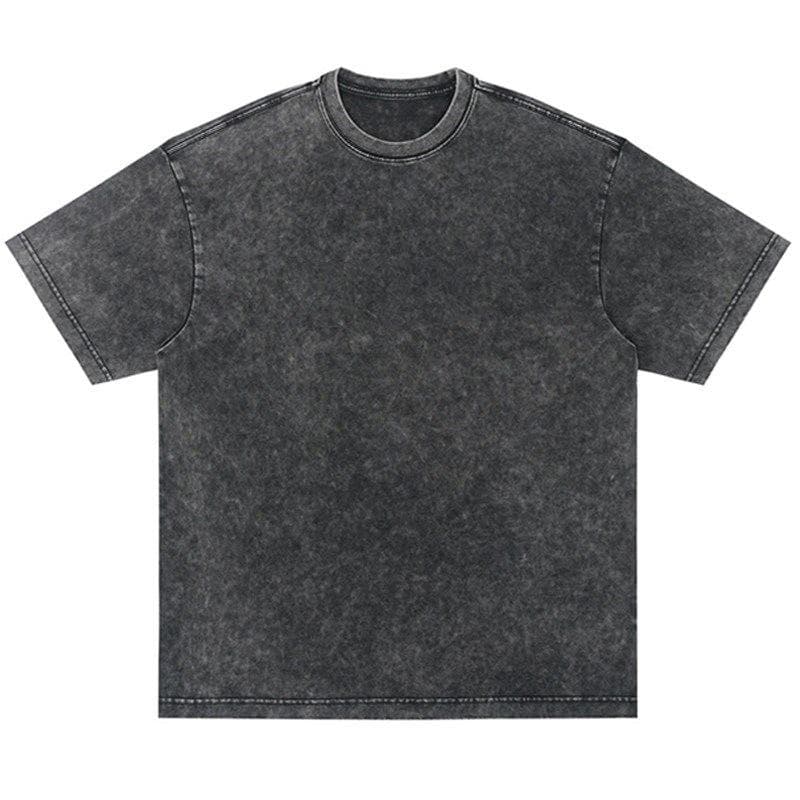 Camiseta de manga curta com gola redonda desgastada, roupa de casal grande para homens e mulheres, blusa casual gótica Harajuku de verão cm preto