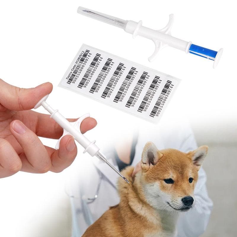 10/20 peças Seringa Animal ID Implante Chip Pet RFID ISO11784/85 FDX-B Injeção Microchip Pet para Identificação de Cão Gato