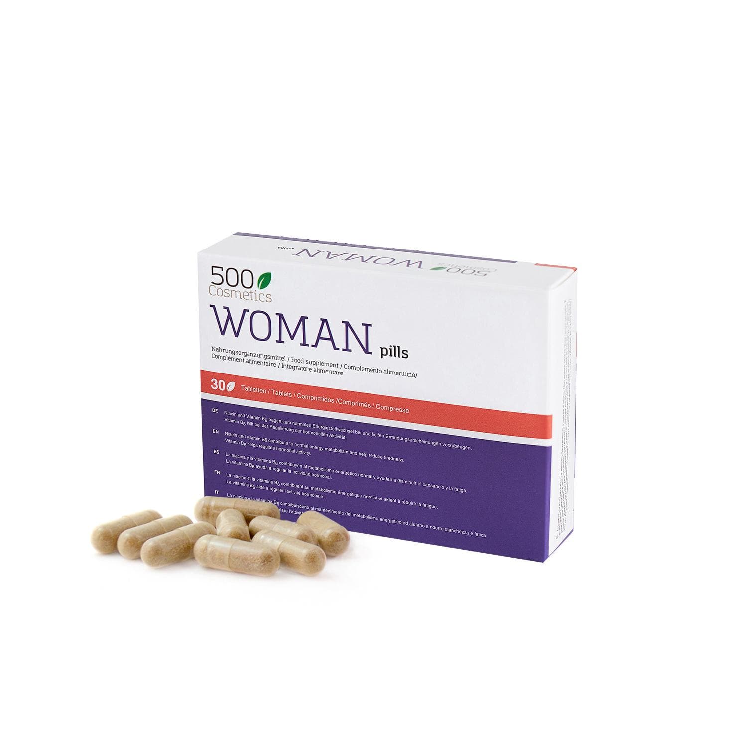 500Cosmetics Woman Pills, pílulas para aumentar o desejo sexual feminino