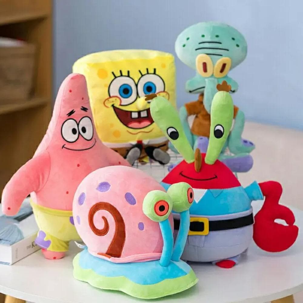 8 polegadas/4 polegadas Bob Esponja Patrick Estrela Gary Lula Molusco Tentáculos Bonecos de Pelúcia Pequeno Pingente Enfeites de Bolsa Natal