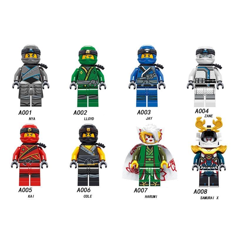 Único presente de natal minifigura A001-008 brinquedo educacional das crianças minifiguras montadas diy blocos de construção