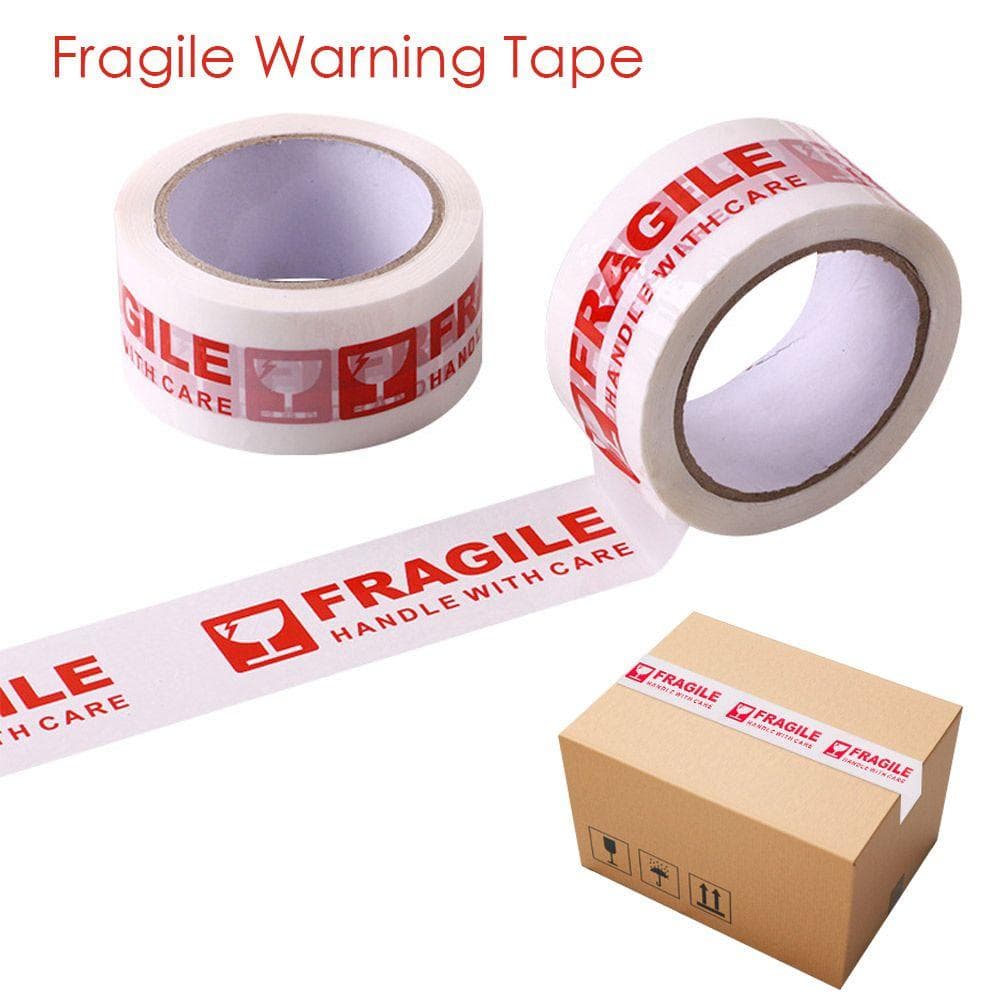 High Viscosity Logistics Express Box Durable Carton Sealing Package Tape Adhesive Fragile Warning Tape