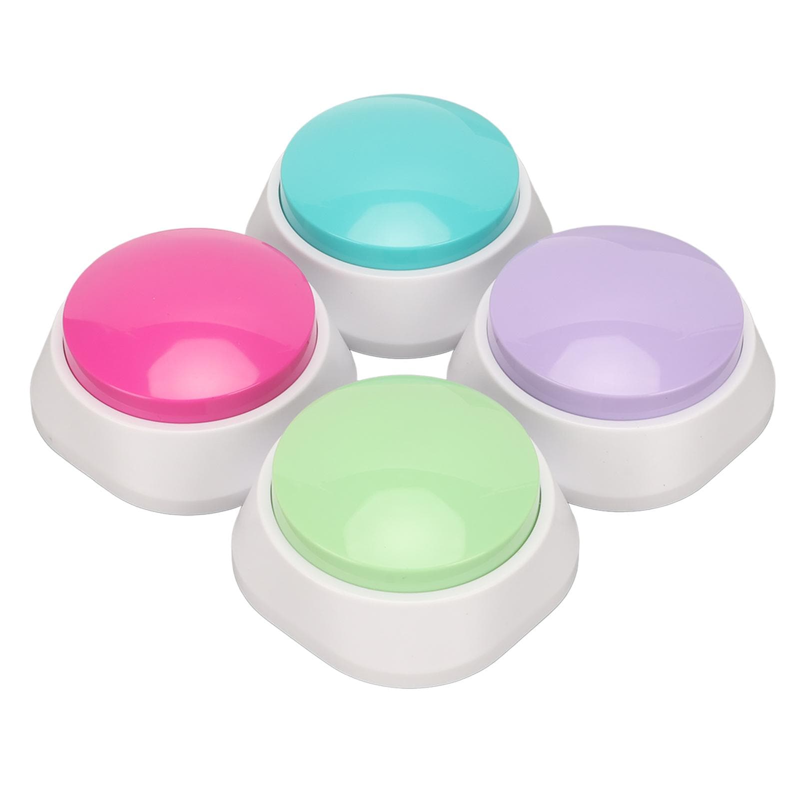 4PCs Botão de gravação de voz Botões para cães para comunicação Treinamento de animais de estimação Campainha Cão Pressione Gravador