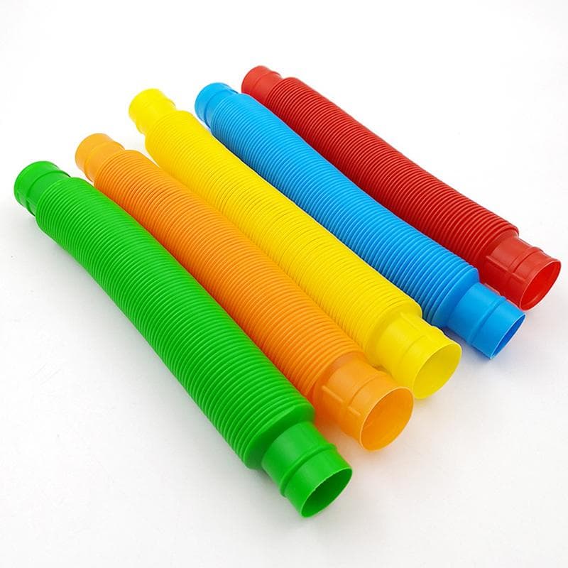 Para Crianças Adultas Anti Stress Tubos Pop Fidget Brinquedos para Alívio de Estresse Brinquedo Sensorial Brinquedo de Aperto Fole de Plástico