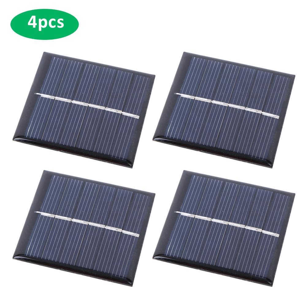 4PCS 3V 168mA Painel Solar Material DIY Carregador de Emergência para Exterior Fonte de Alimentação Portátil