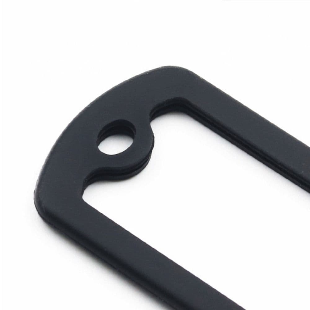 Borrachas Material de Silicone Capa para Placa de Identificação de Cachorro 1,97*1,18 Polegadas Preta Placa de Identificação Silenciosa Placa de