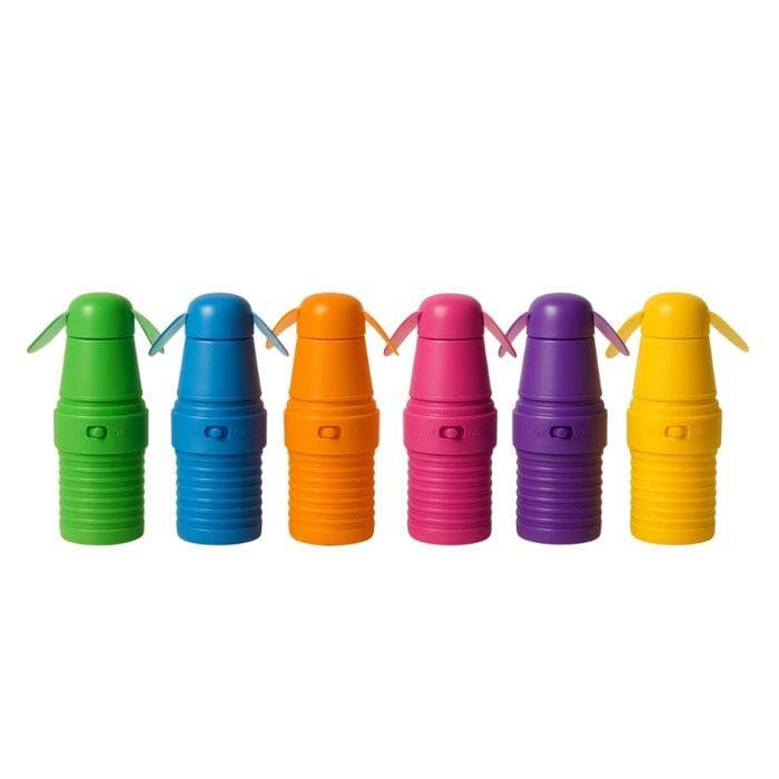 Mini Ventilateurs - Pack de 3 - 11 cm - Sans Fil - Couleurs Aléatoires - Léger et Pratique