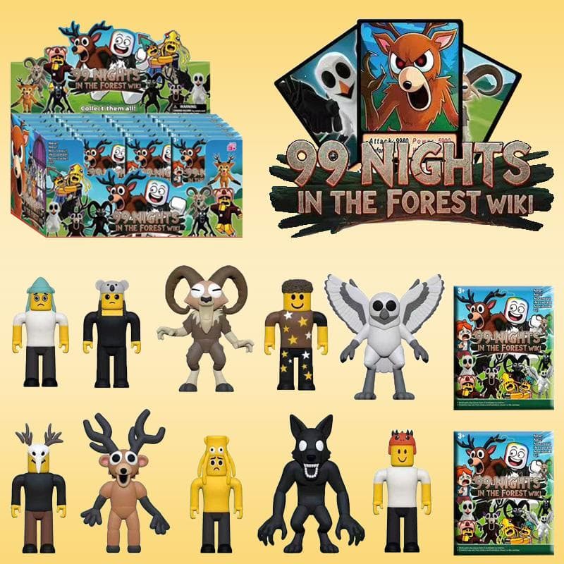 Nova Caixa Misteriosa 99 Noites na Floresta Monstro Veado Desenho Animado Veado Milu Pelúcia Jogo Periféricos Brinquedo de Halloween Presentes