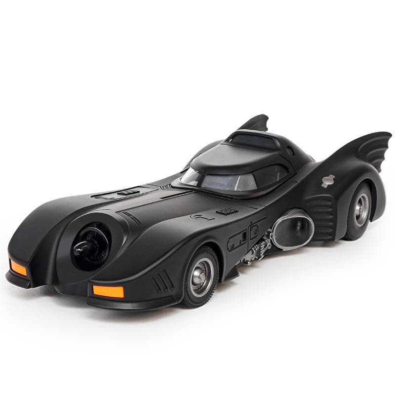 1/18 Escala 1989 Batmóvel Die-cast Car com Figura Batman, Brinquedos para Crianças e Adultos, Preto preto
