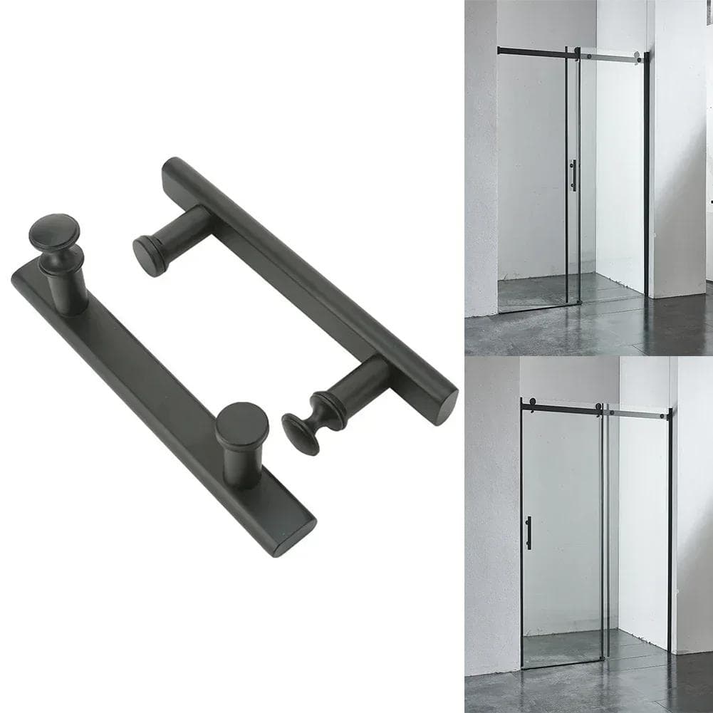 Maçanetas de porta de chuveiro Maçanetas de aço inoxidável para gabinetes de chuveiro 145 mm Maçanetas de porta deslizante Substituição de