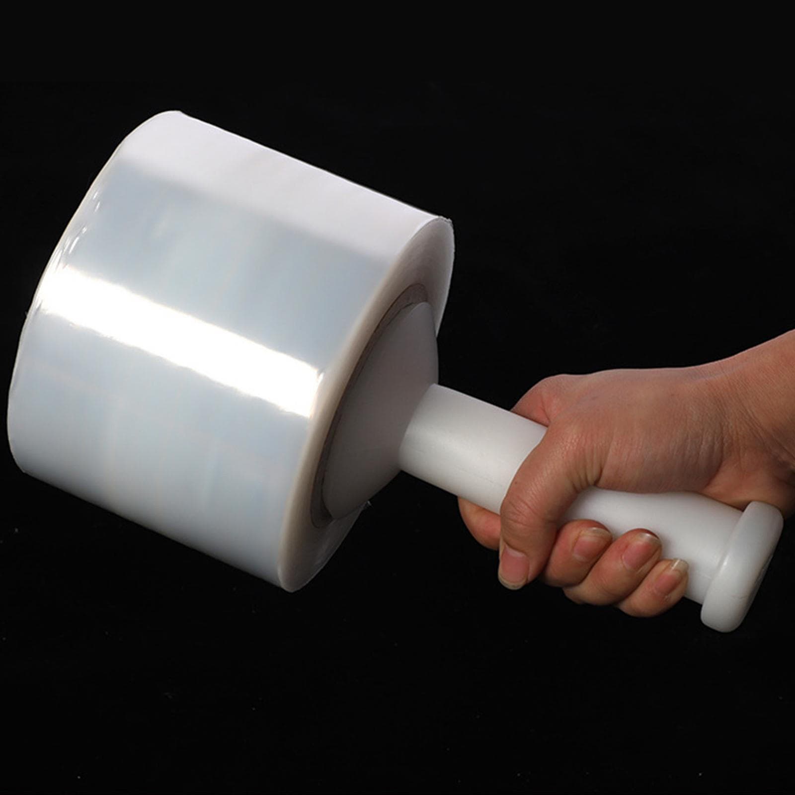 Dispensador de Filme Stretch Acessórios Compactos Resistente Leve Suprimentos Profissional Encolhimento preto