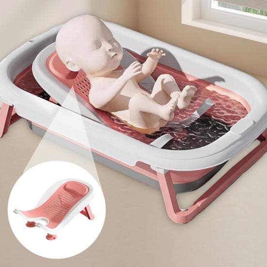 Assento de Banheira Infantil Material Livre de BPA Design Dobrável Hipoalergênico Suporte de Banho para Bebê Tamanho Compacto Bacia de Chuveiro