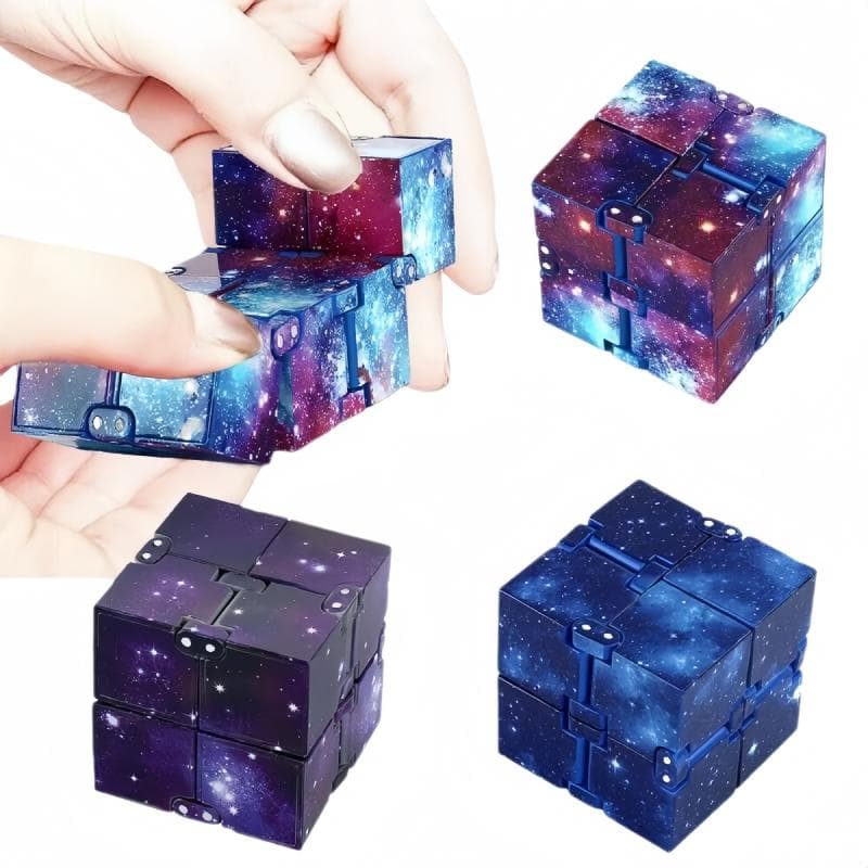 Cubo Mágico Infinito Céu Estrelado Quebra-Cabeça Quadrado Brinquedos Labirinto de Quatro Cantos Brinquedos Descompressão Relaxante Brinquedo de