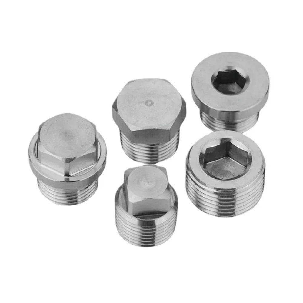 M8 10 12 14 16 18 20 22 24 25 27 30 -60 Métrica Macho Chanfrado Flangeado Hexagonal Quadrado Rosca Macho Tampa de Vedação Aço Inoxidável 304