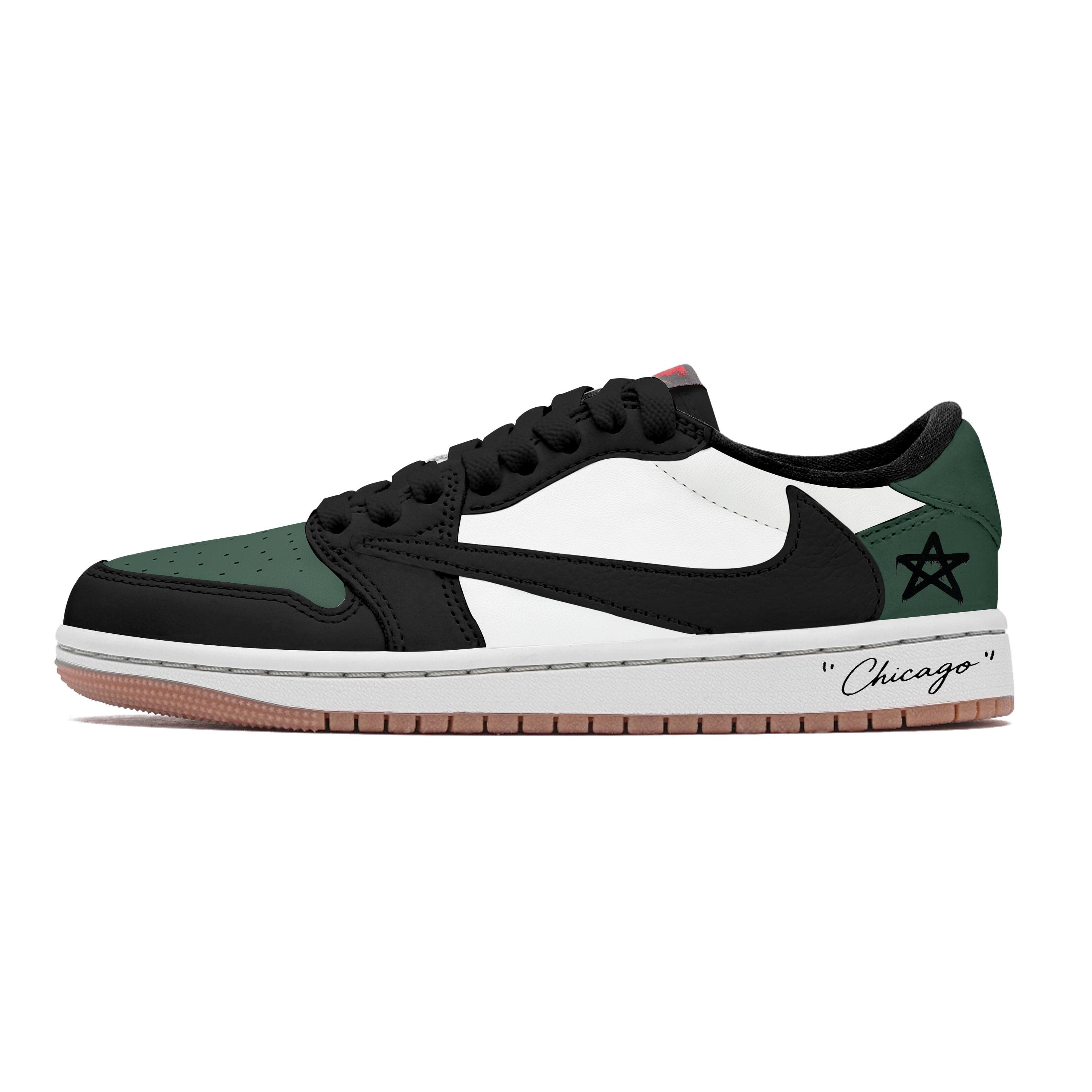 Travis Scott X Jordan Air Jordan 1 Tênis de Basquete Vintage Unissex Cano Baixo Branco DZ4137-700(Equipe723-) cm