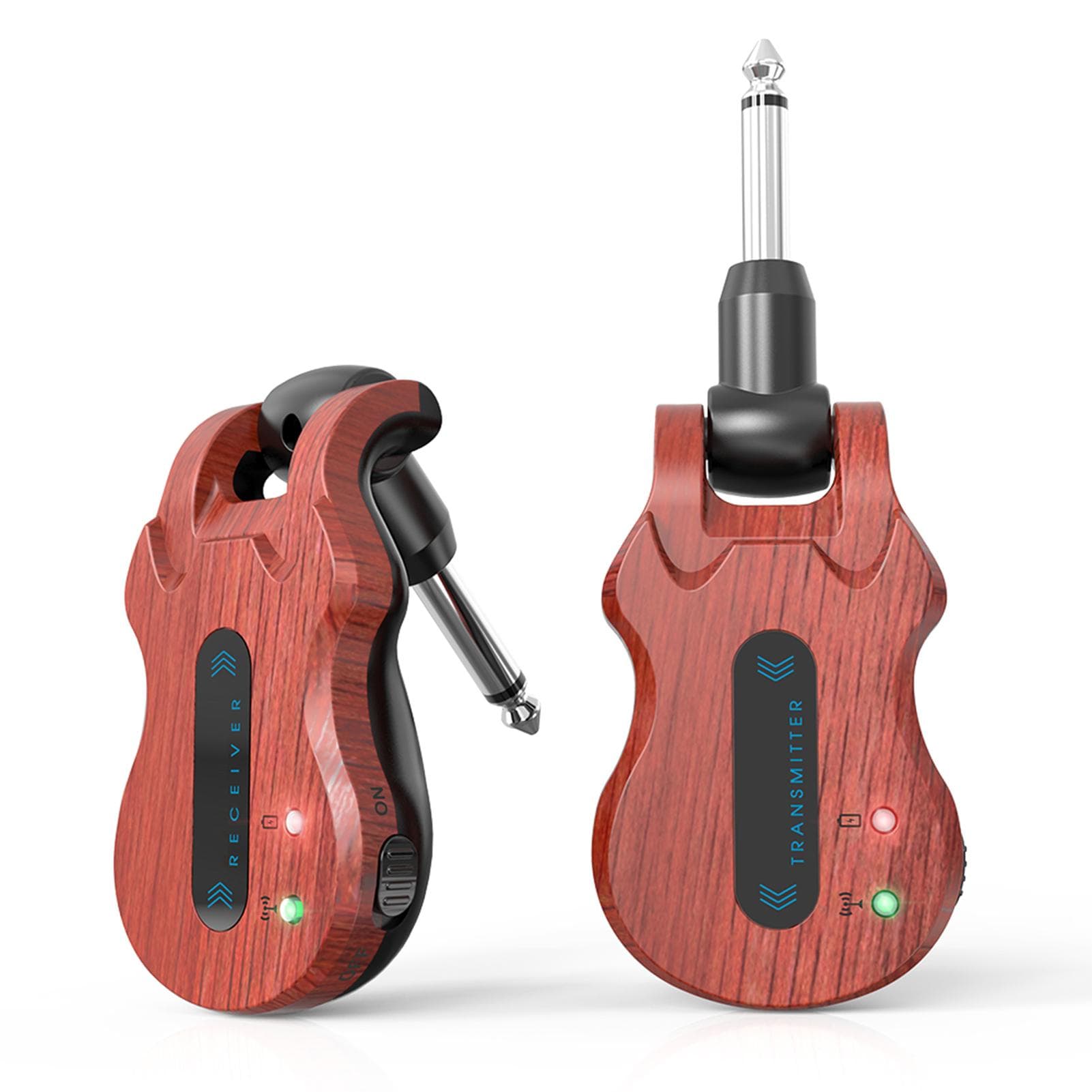 Sistema de guitarra sem fio áudio digital transmissor receptor bateria recarregável embutida 100
