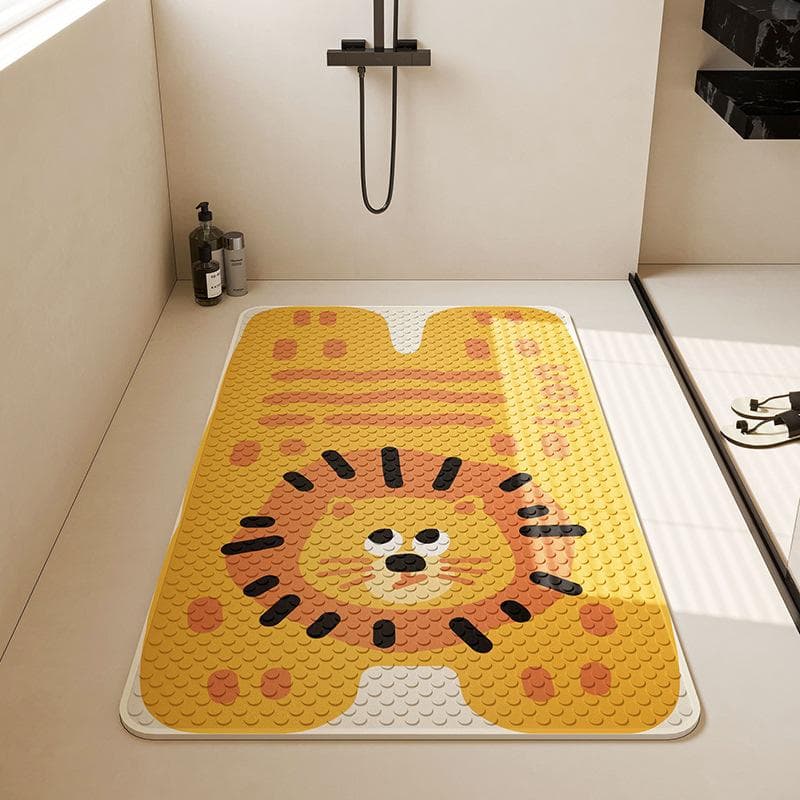 Tapete Antiderrapante para Banheiro Vaso Sanitário Chuveiro Sala de Banho Impermeável e Tapete de Queda Tapete de Banho para Bebê Crianças Tapete