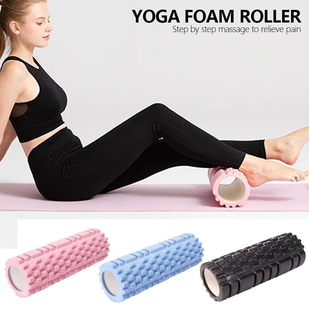 Massageador EVA Liberação Coluna de Yoga Academia Fitness Pilates Rolo de Espuma Exercício Rolo de Massagem nas Costas Tijolo de Yoga Equipamento