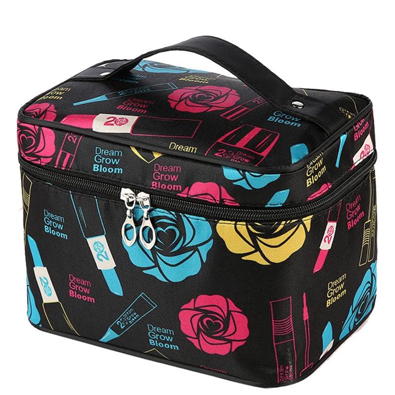 Grande bolsa de cosméticos, grande capacidade, bolsa de armazenamento fofa, simples, à prova d'água, bolsa de beleza, bolsa de transporte para