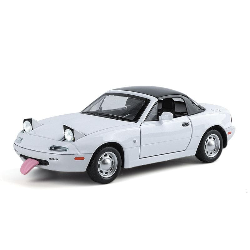 1/24 Mazda MX-5 Miniature Alloy Metal Diecast Toy Car Model Sound & Light Doors Openable Collection Gift for Boys C375 cor-de-rosa
