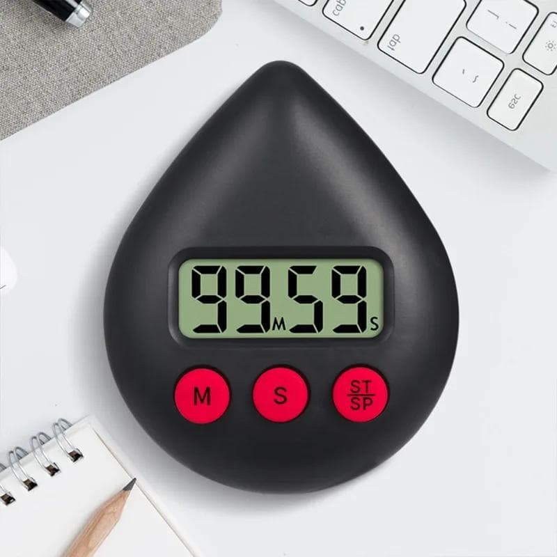 Temporizador de chuveiro digital à prova d'água economizador de energia banheiro contagem regressiva eletrônica gota de água despertador azul