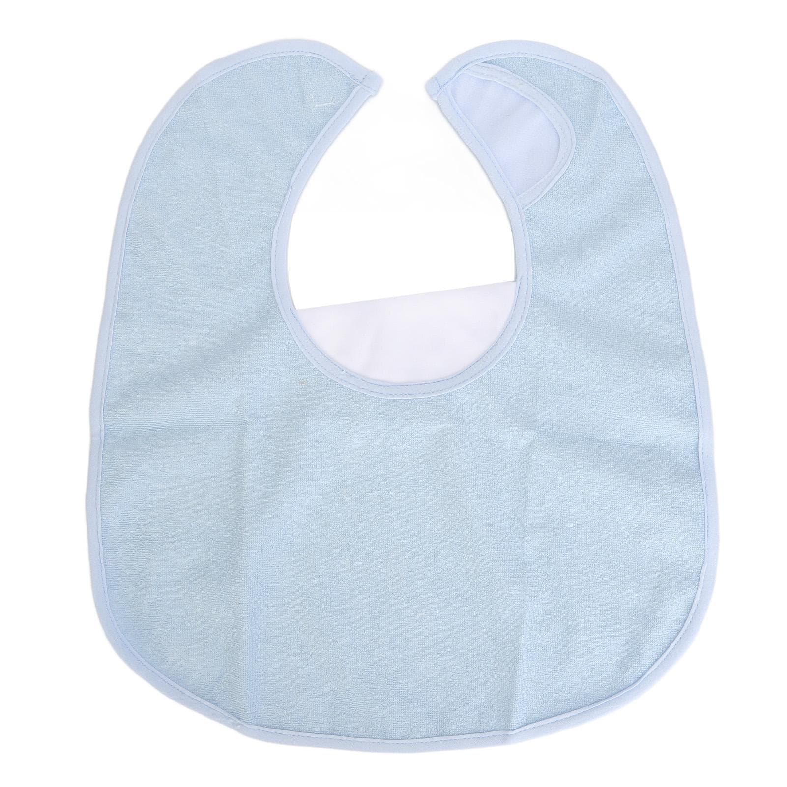 Babador adulto impermeável lavável TPU algodão macio protetor de roupas babador para alimentação para idosos