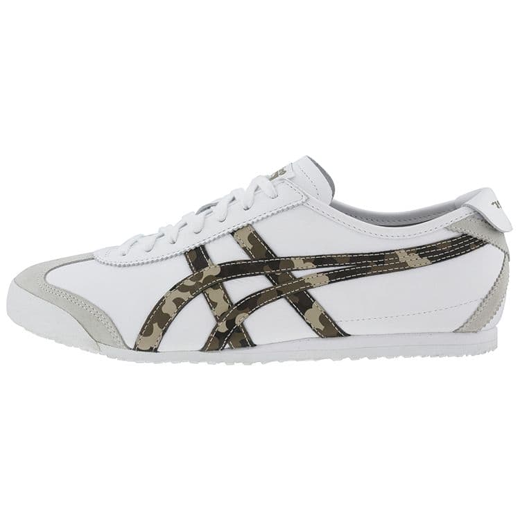 Onitsuka Tiger Mexico 66 Confortável Tendência Antiderrapante Resistente ao Desgaste Cano Baixo Sapatos Casuais Tênis Unissex Branco 1183A941-100