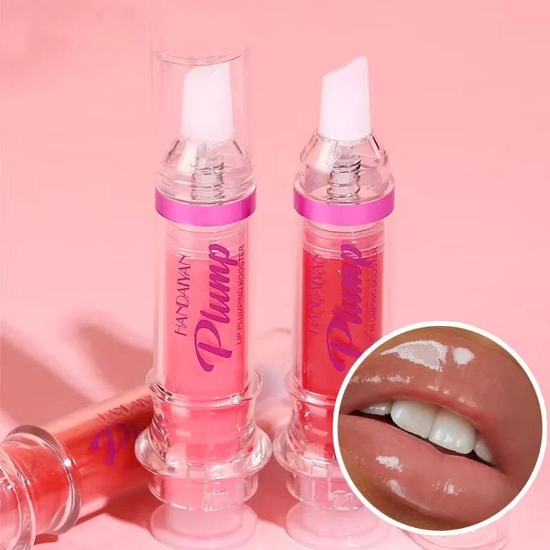 PLUMP POUT Lip Plumping Booster Gloss Alto Brilho para Lábios Mais Carnudos Brilho Extremo Óleo Labial de Cristal Volume Cosméticos Maquiagens