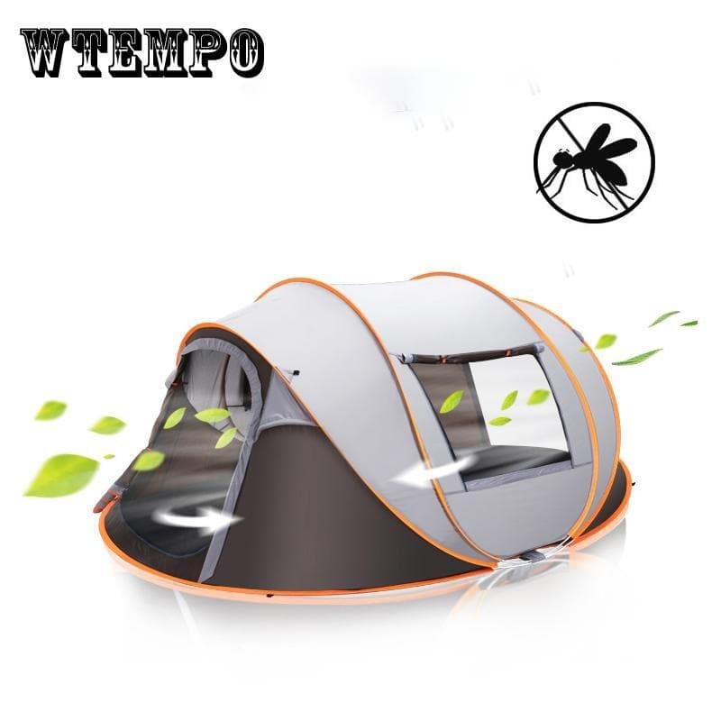 3-8 Pessoa Fácil Configuração Camping Tenda Lançar Pop Up Tendas À Prova D'Água Resistência UV Abrigos Solares Caminhadas Temporada Automática