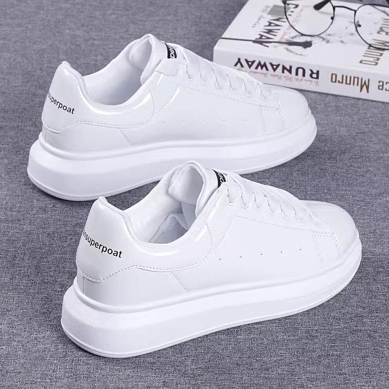 Marca de Moda sapatos preto branco casais sapatos casuais respiráveis tênis masculinos e femininos tênis de corrida confortáveis cm branco