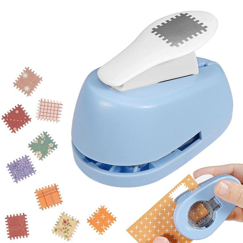 Perfurador de Artesanato Retangular para Selos de Correspondência Ferramenta de Estampagem para Scrapbooking Cartões DIY Fácil de Operar Perfurador