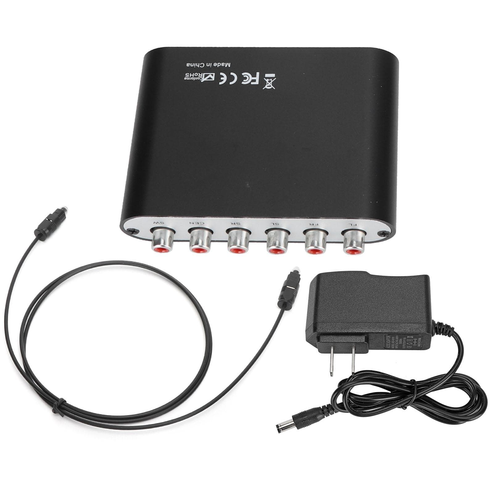 AY42A 2.0 DTS 5.1 Metal o Decodificador Analógico SPDIF Coaxial para RCA DTS AC3 o Decodificador