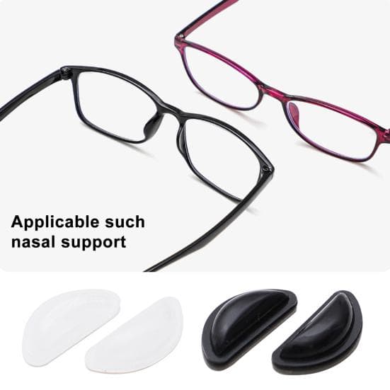 10 pares de almofadas de nariz de óculos antiderrapantes com suporte super pegajoso adesivo de silicone macio óculos de sol óculos de leitura