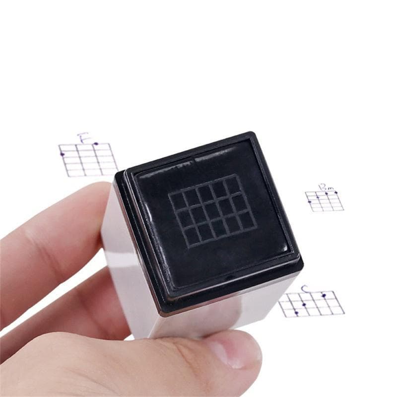Guitarra Ukulele Chords Stamp Classic Guitar Chords Imprimir Signet para ferramentas iniciantes