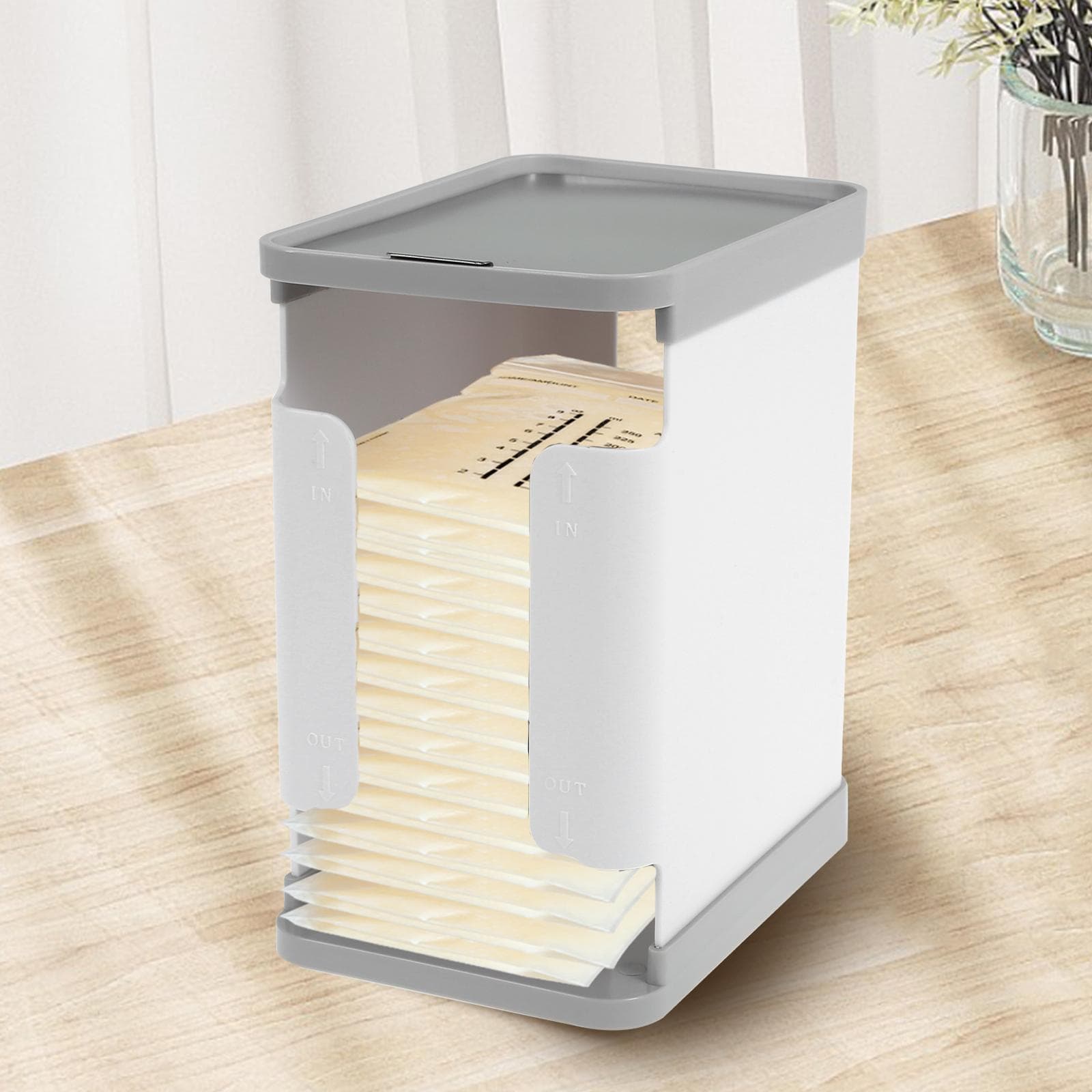 Organizador de Congelador para Leite Materno 1700ml Organizador de Armazenamento de Leite Materno Reutilizável Torre de Armazenamento de Leite
