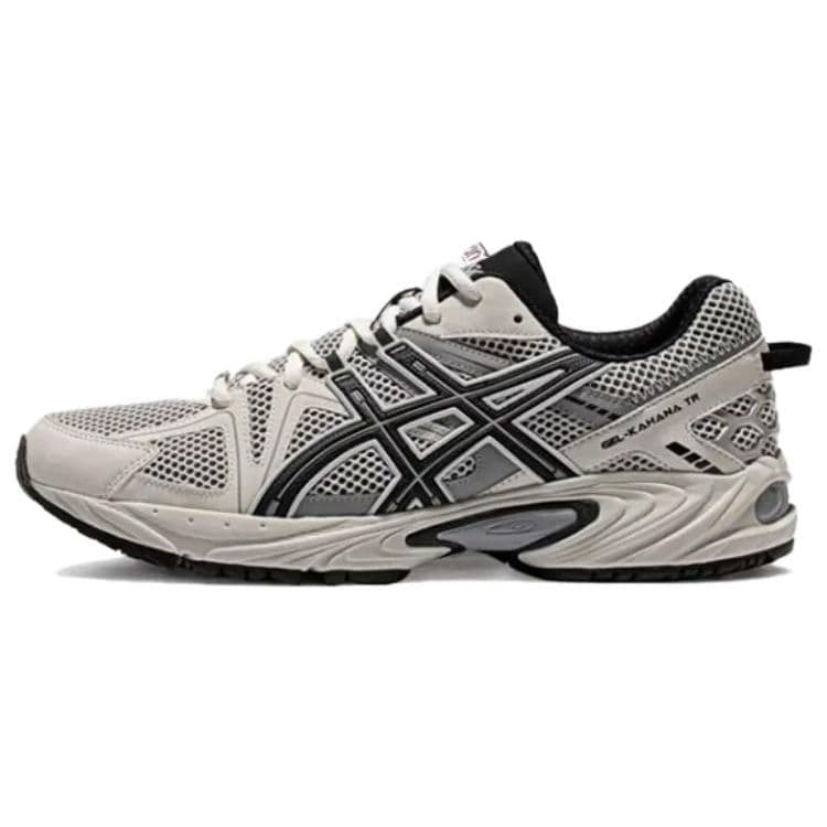 Tênis de corrida de trilha Asics Gel-Kahana TR, confortável e versátil, cano baixo, unissex, marrom e preto, modelo 1203A390-100 cm