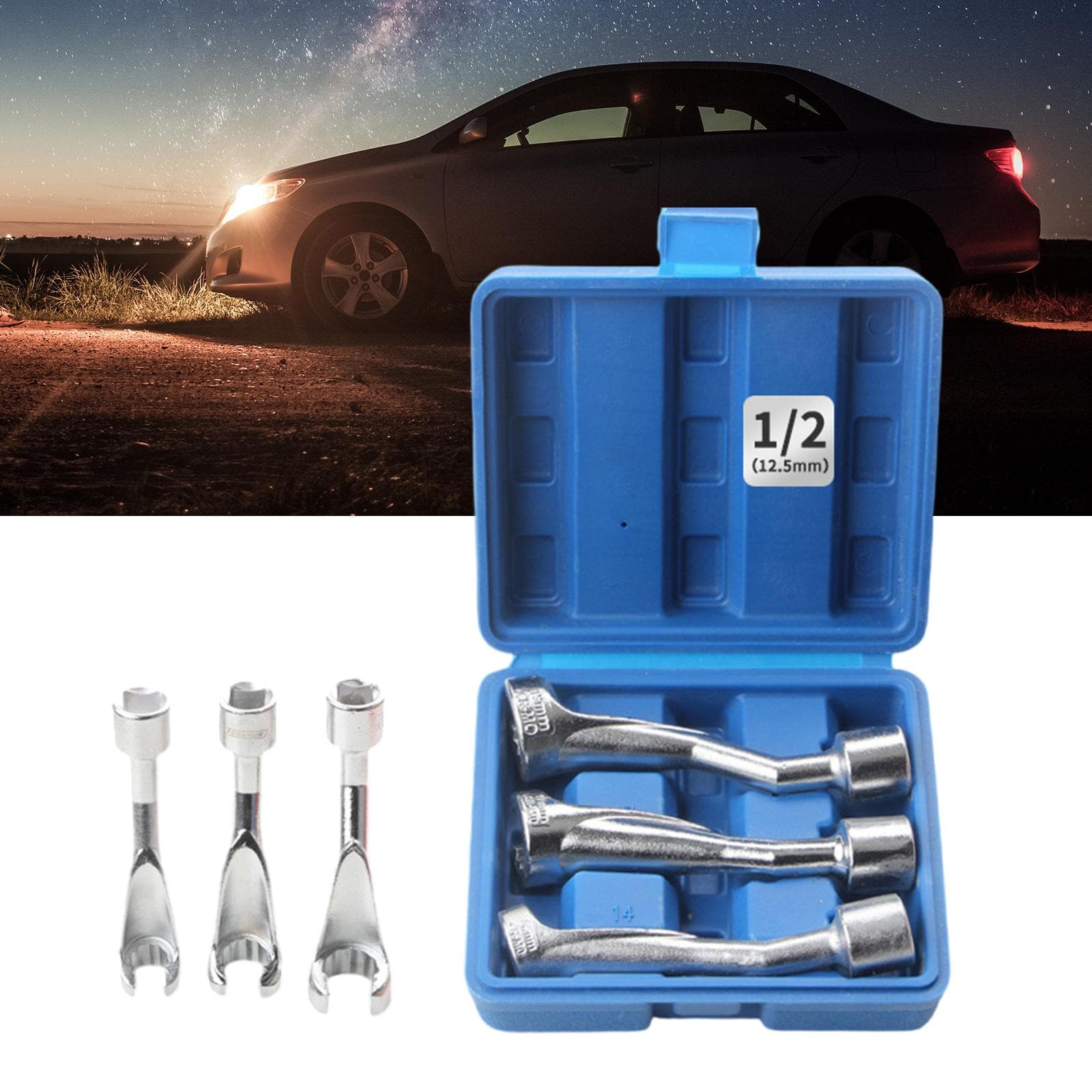 Chave de Soquete Profissional em L Ferramenta Chave Hexagonal Para Linhas de Injetores de Combustível Diesel e Manutenção de Sensor de Oxigênio
