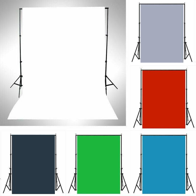 Fundo de fotografia de vinil de cor sólida Photo Booth Club Props Kids Backdrop azul