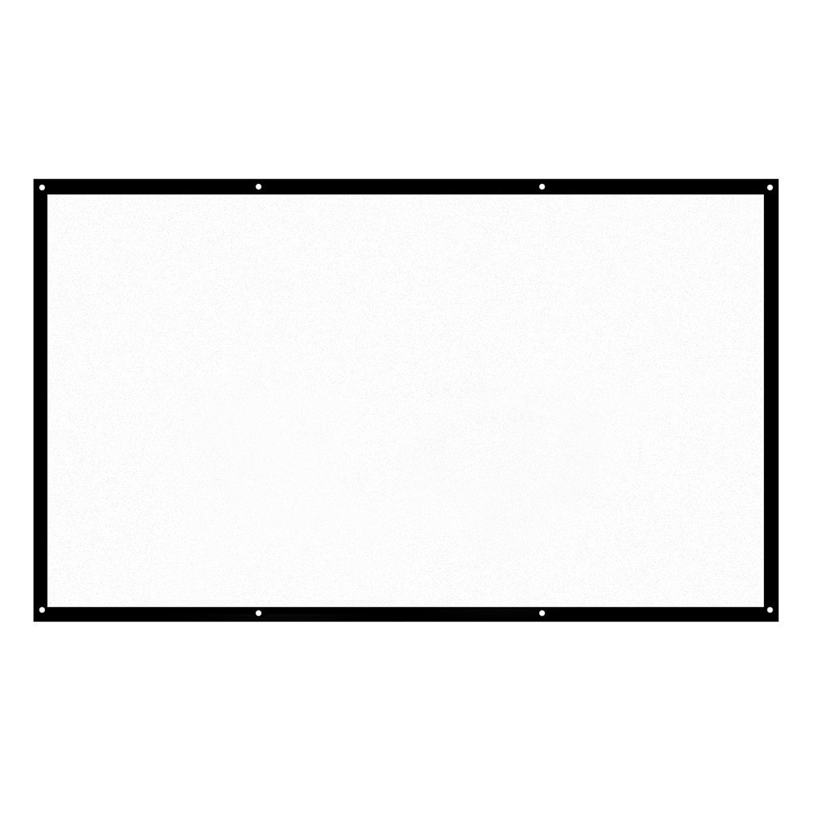 Tela de projeção portátil HD de 120 polegadas 16:9 Tela de projeção dobrável montada na parede para home theater